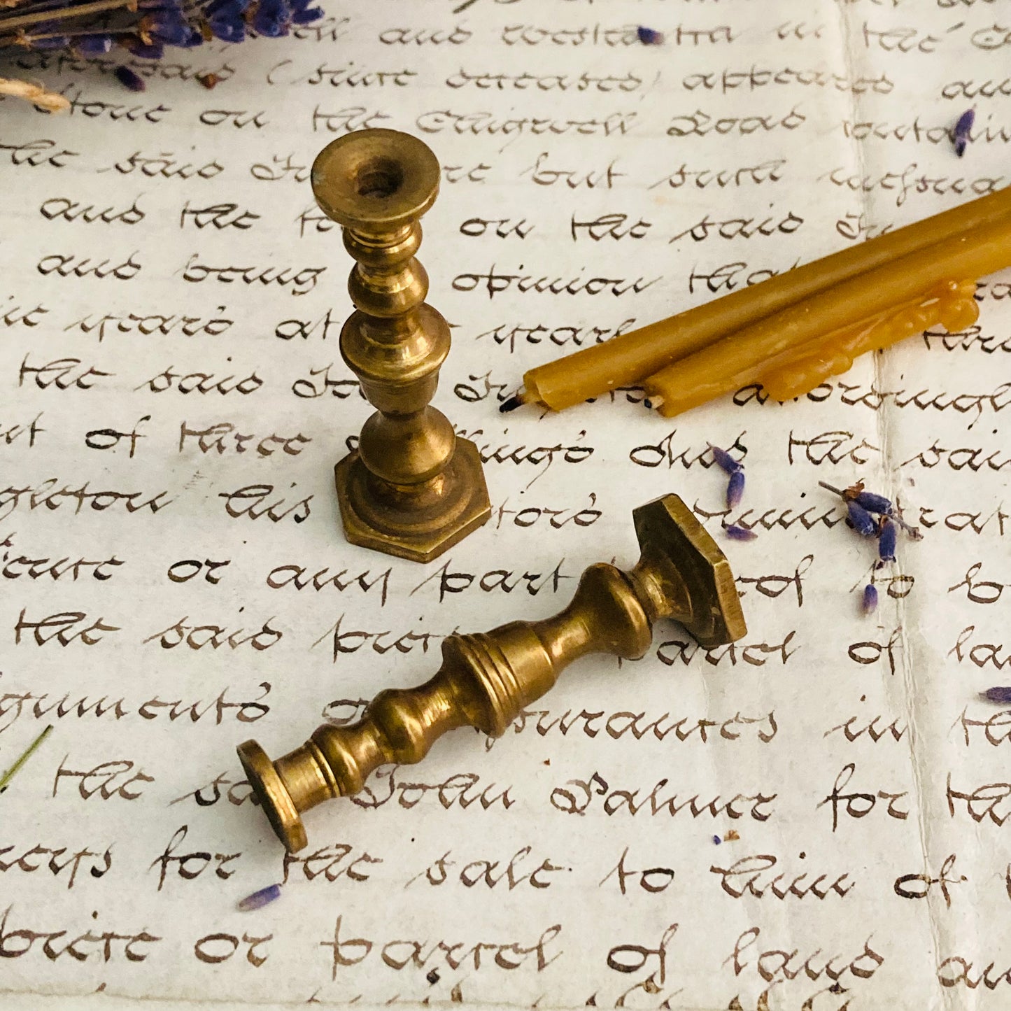 Vintage Brass Miniature Candlesticks