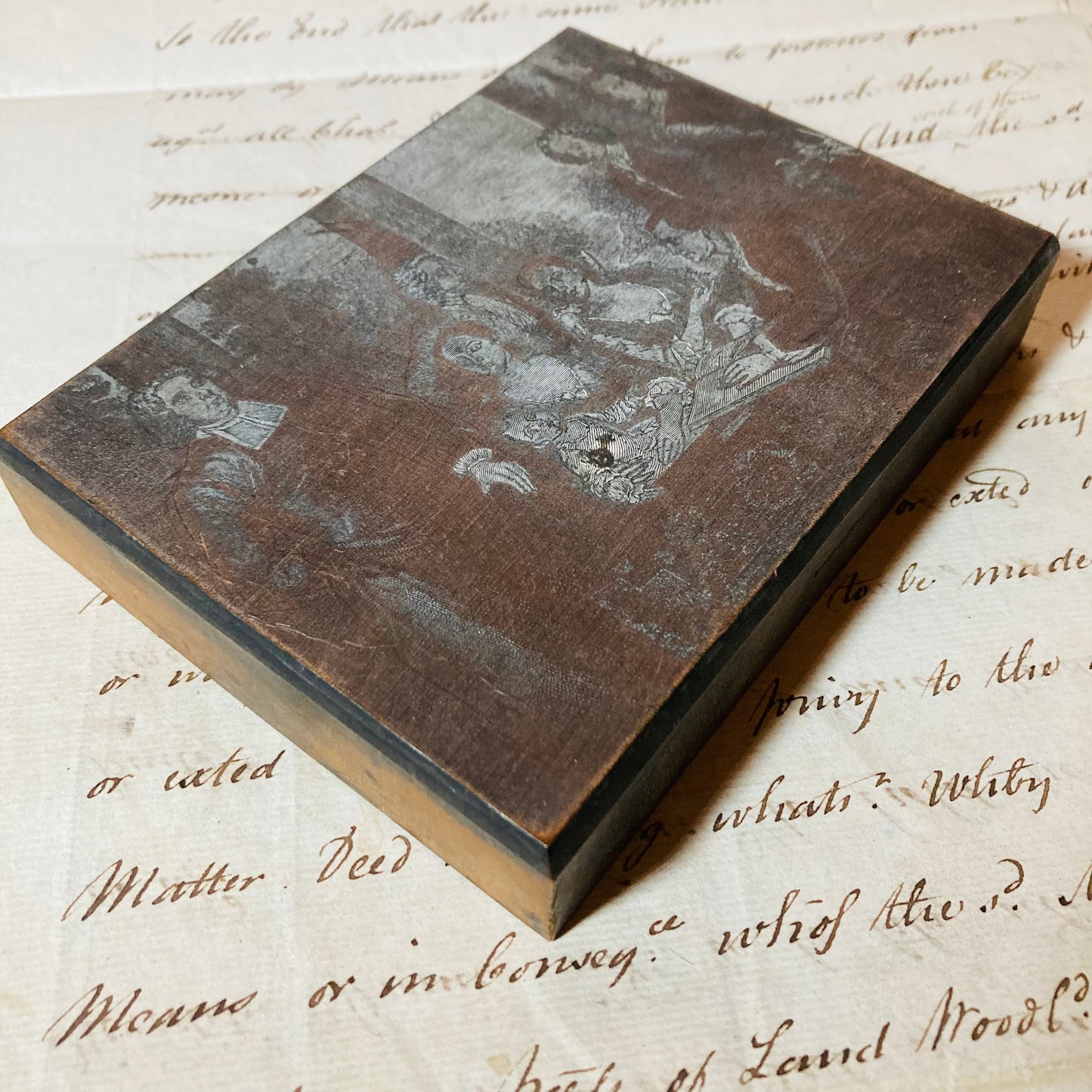 Antique Etched Copper Printing Plate | Alternative Art