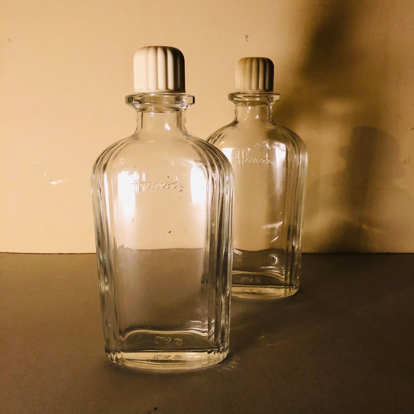 Vintage Harrods Glass Refill Bottle