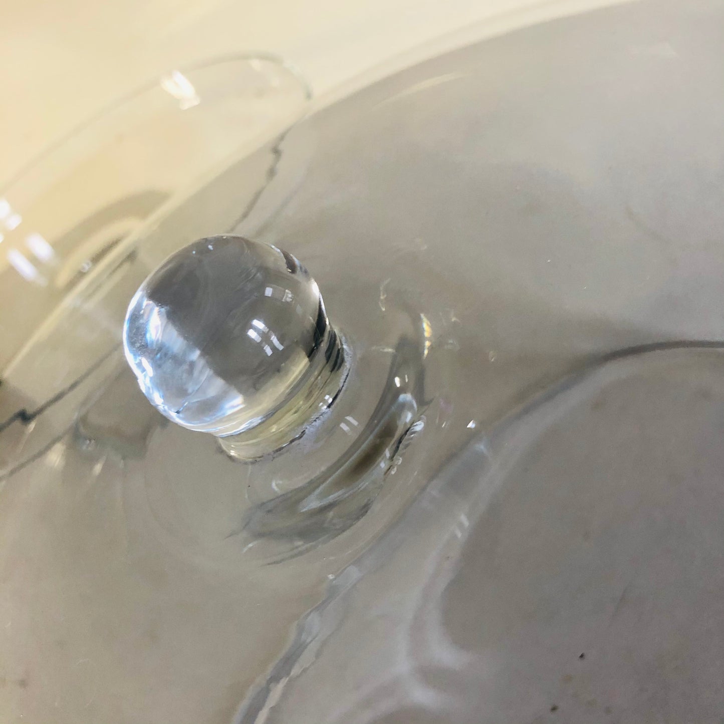 Large Glass Cake Stand