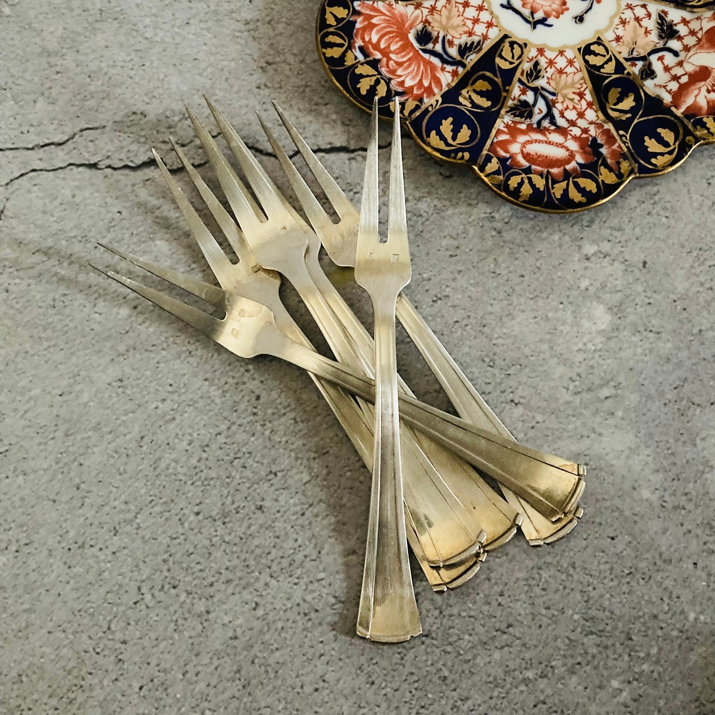 Art Deco Silver Dessert Forks