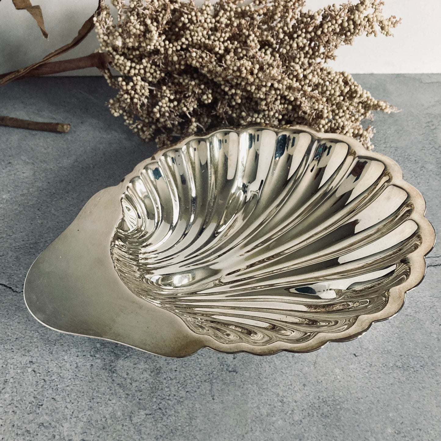 Large Vintage Shell Shape Dish by Christofle
