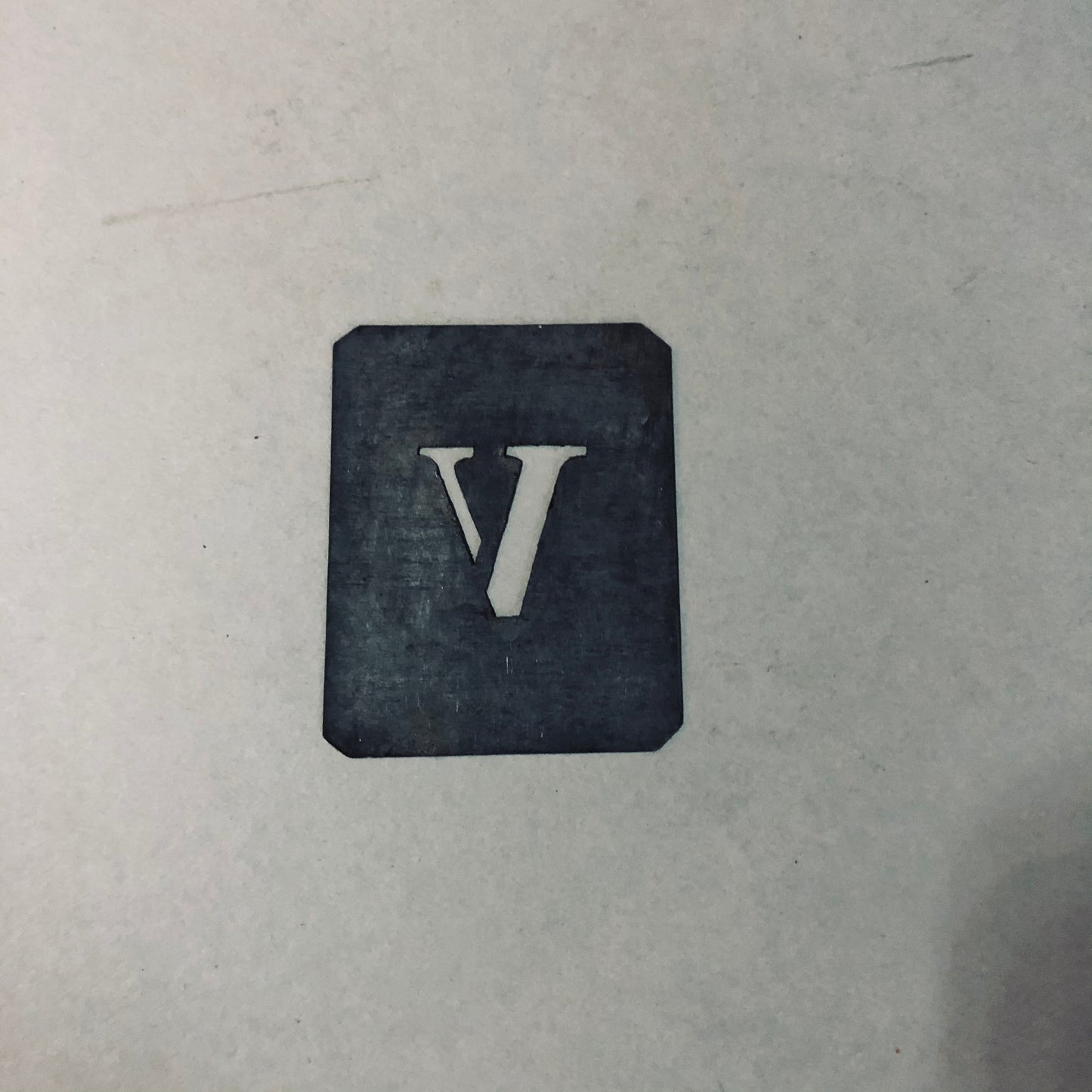 The Director Sam - Vintage Galvanised Letter Stencils