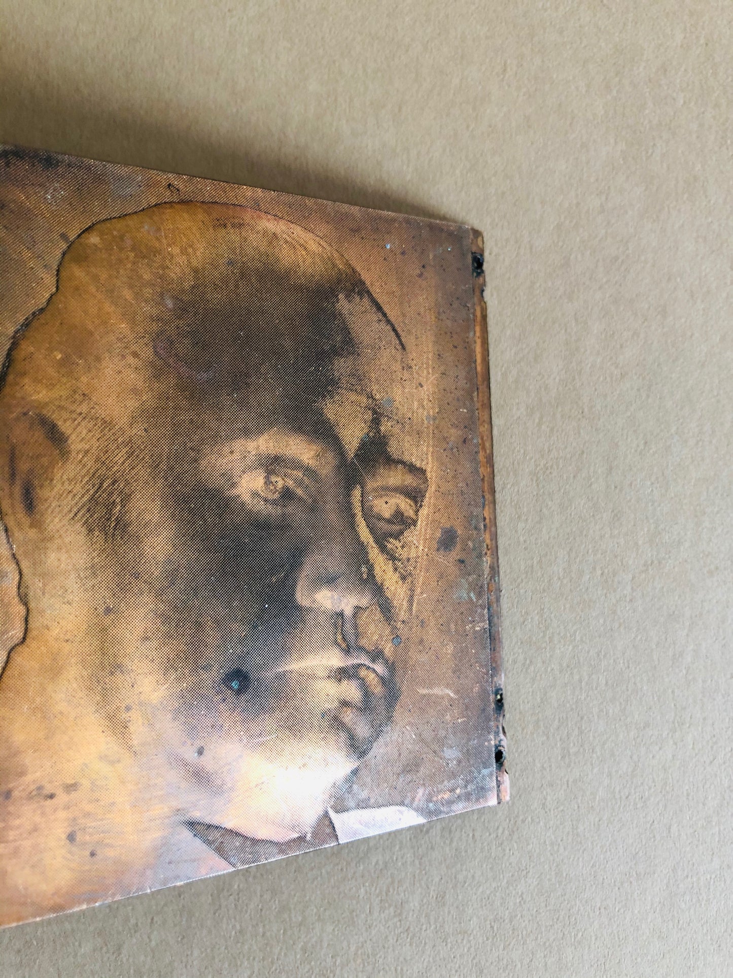 The Director Evan - Pair of Small Vintage Copper Printing Plates