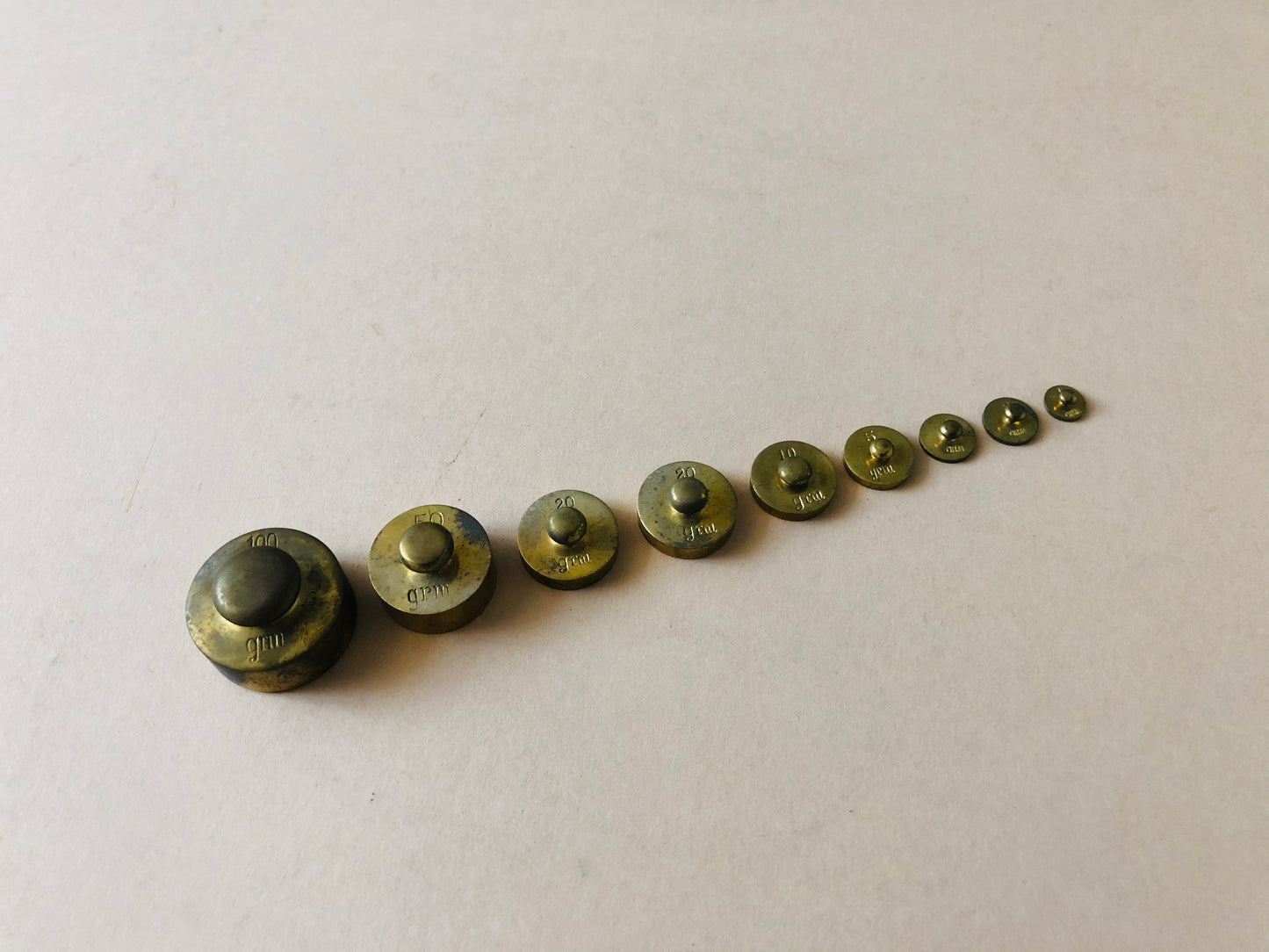 The Director Joan - Antique Laboratory Scale Weights