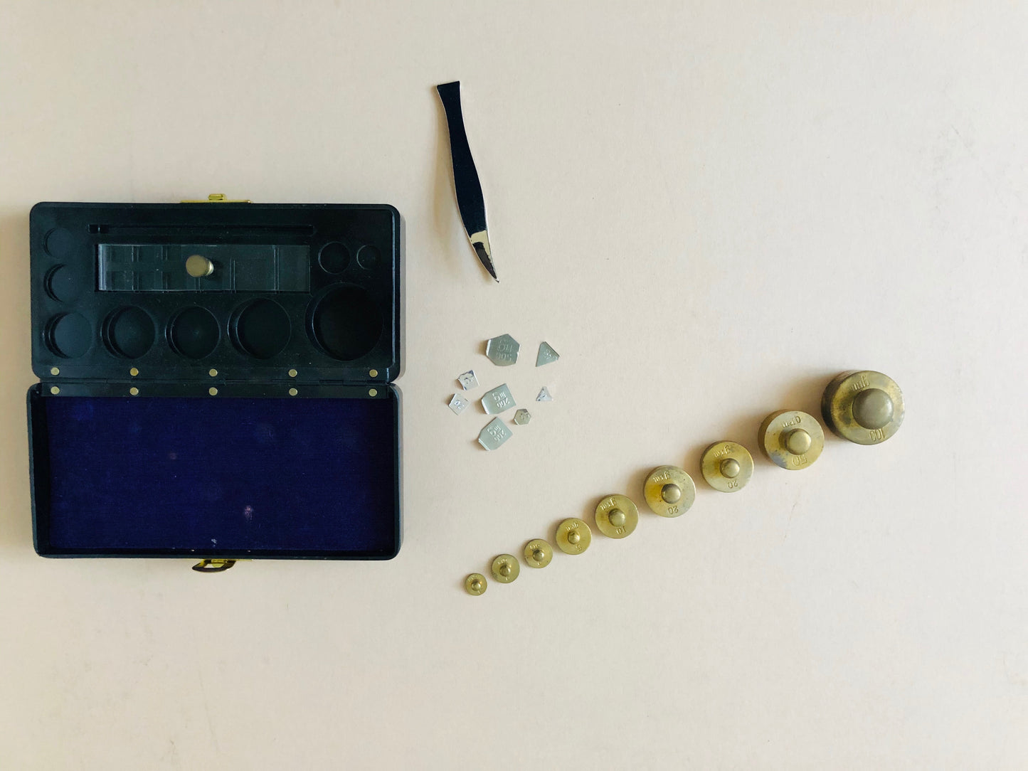 The Director Joan - Antique Laboratory Scale Weights