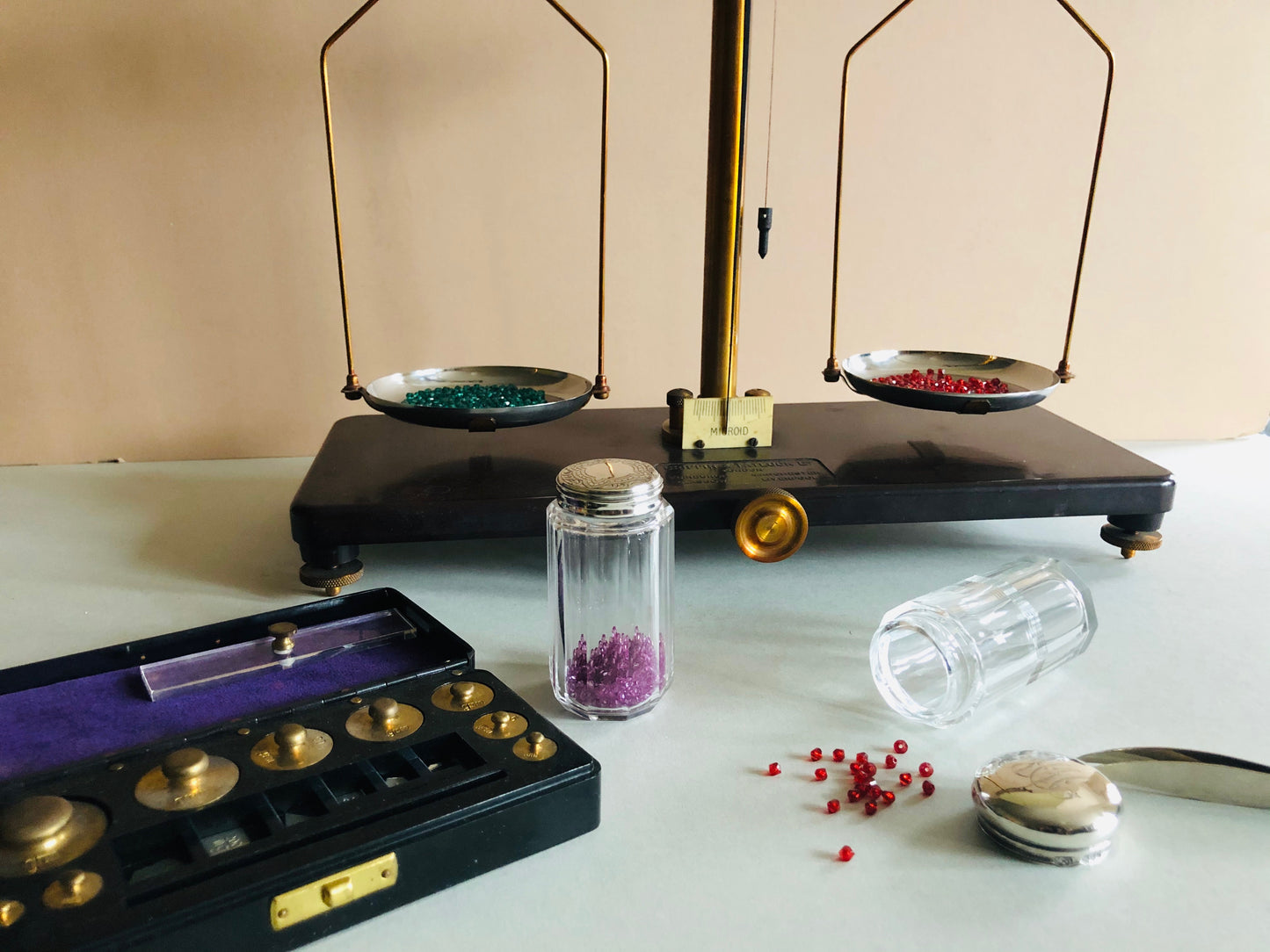 The Director Joan - Antique Laboratory Scale Weights