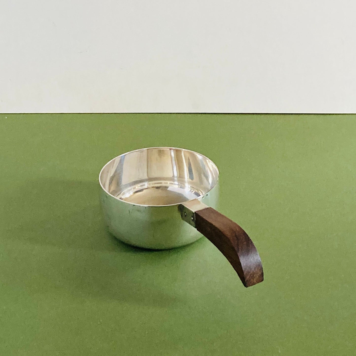 Danish Art Deco Silver Warming Sauce / Brandy Pan
