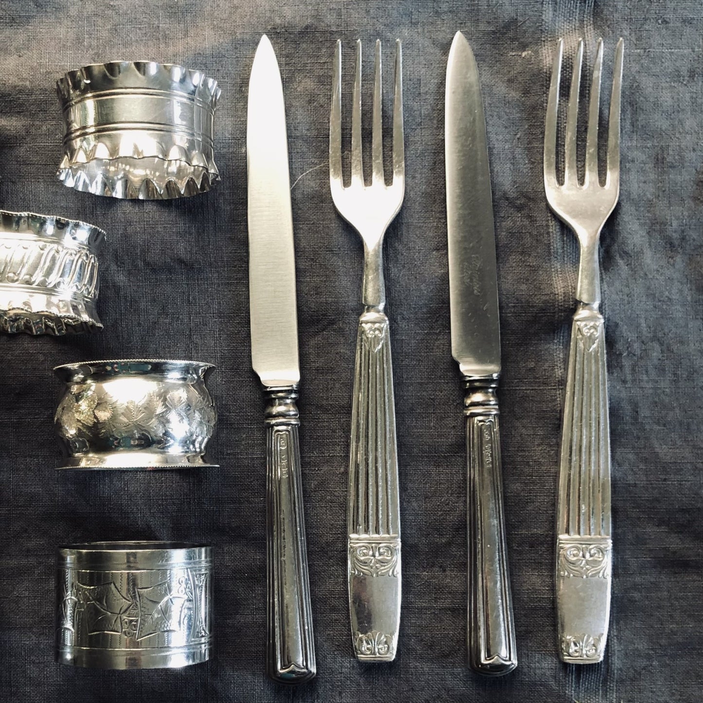 The Headhunter Avery - Art Deco Sterling silver handle fruit / cake knife