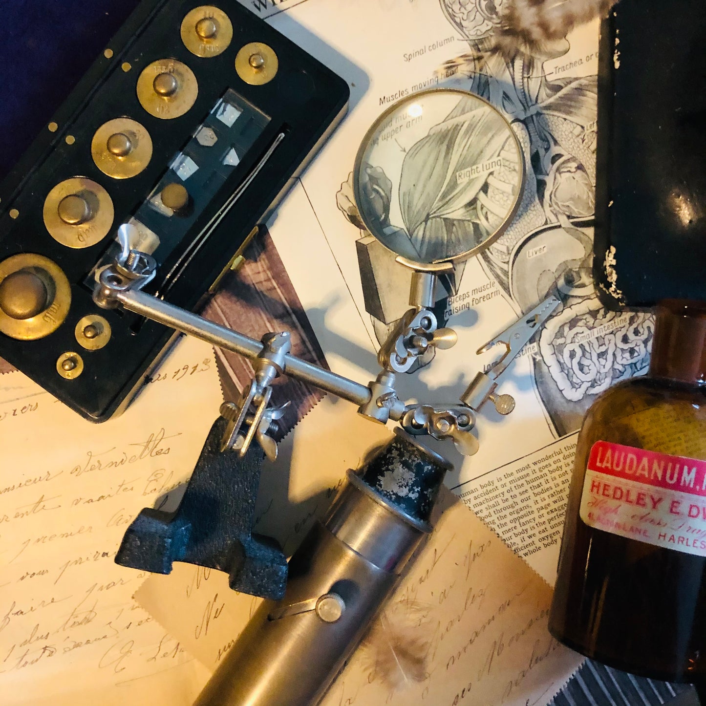 The Director Joan - Antique Laboratory Scale Weights