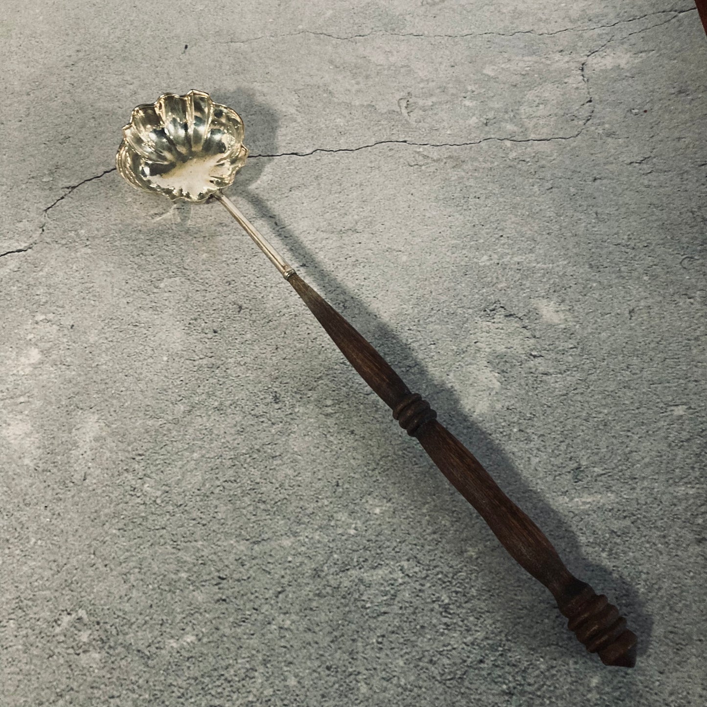 Antique Silver Long Toddy Spoon / Georgian Ladle