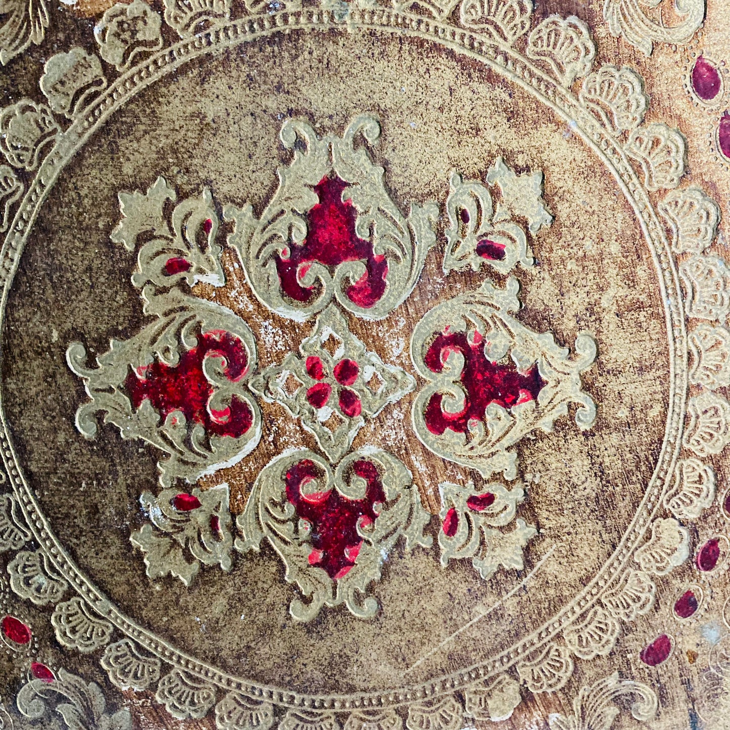 Vintage Florentine Paper Mache Tray