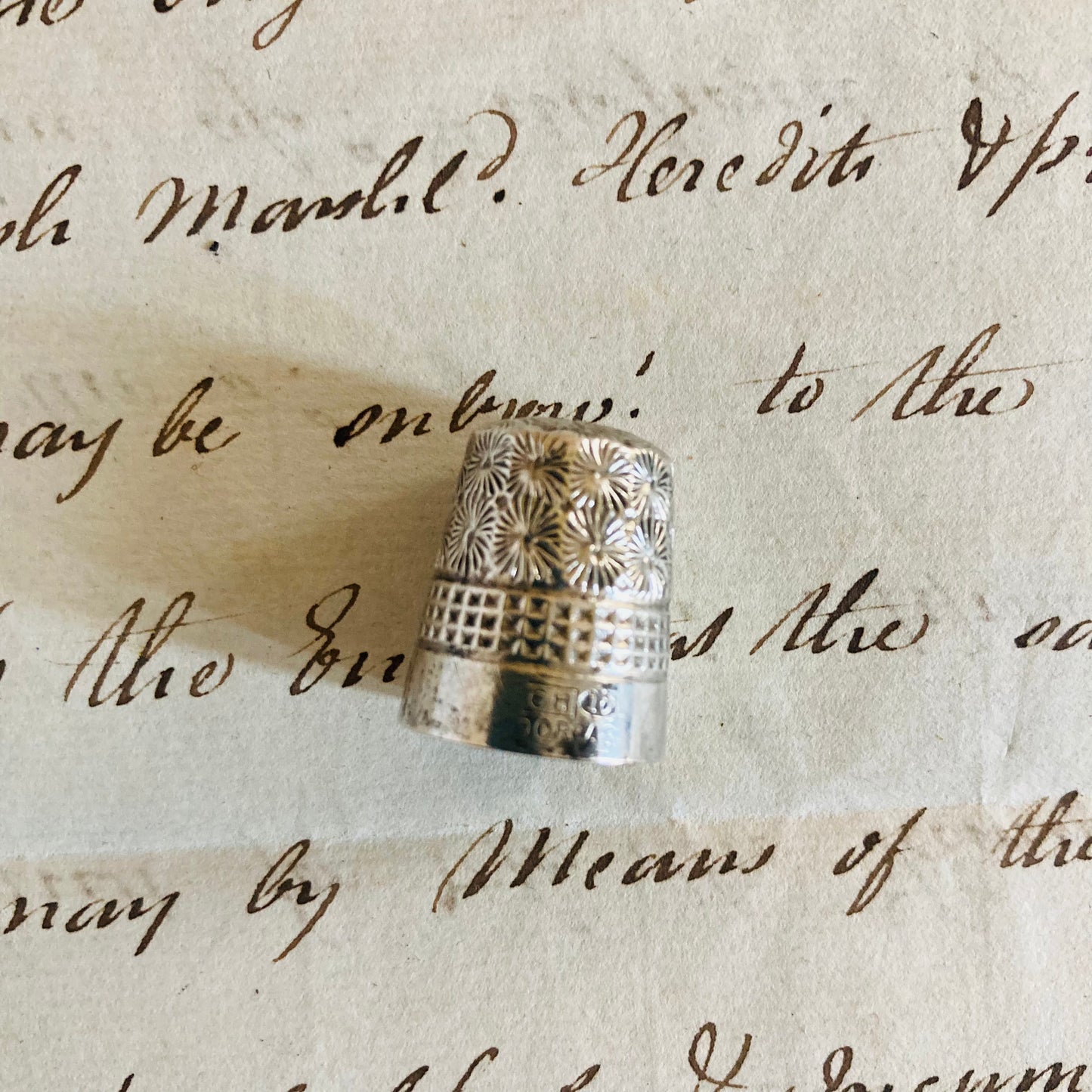 Silver Sewing Thimble Collectible Styles Charles Horner & Henry Griffith Sons