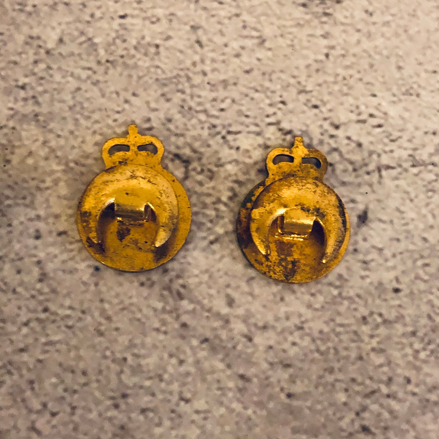 The Director Aston - Pair of Vintage Industrial Civil Defence Service Badge