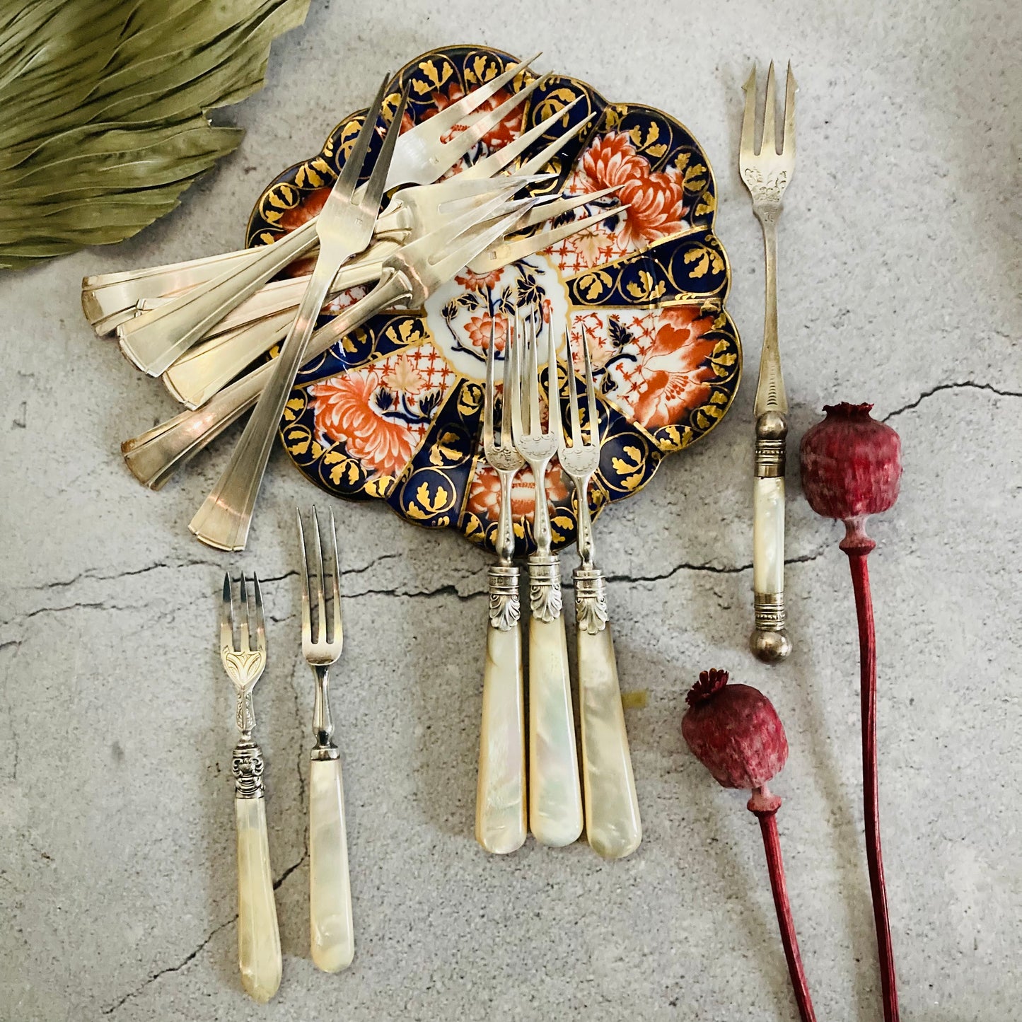 Art Deco Silver Dessert Forks