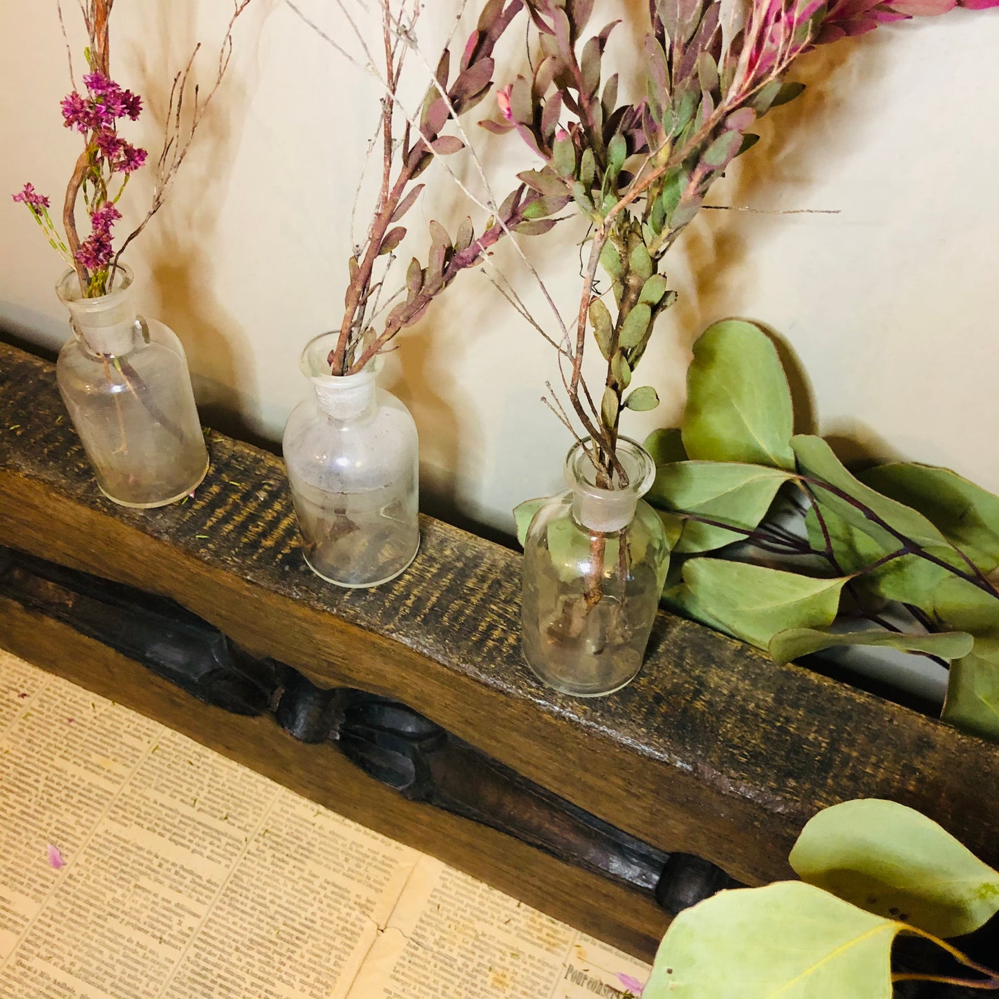 Vintage Apothecary Bottle | Refill Transparent Glass Bottle