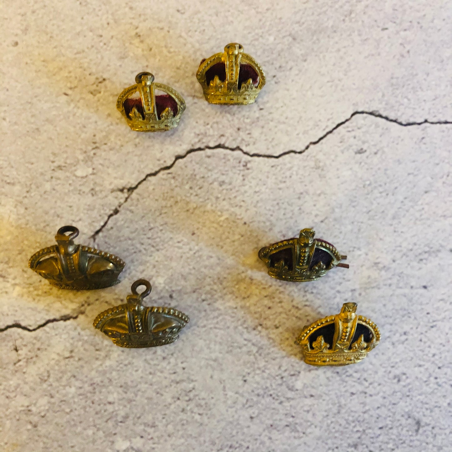 Vintage Crown Army Pips Rank Major