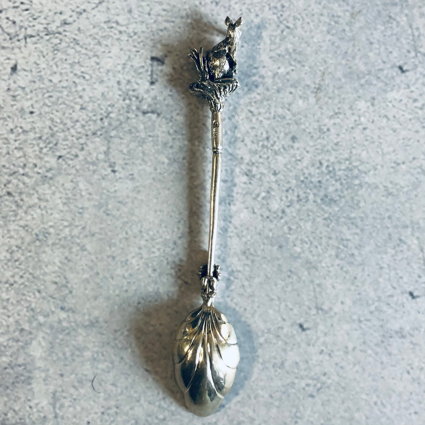 Dutch Silver Kangaroo Design Spoon