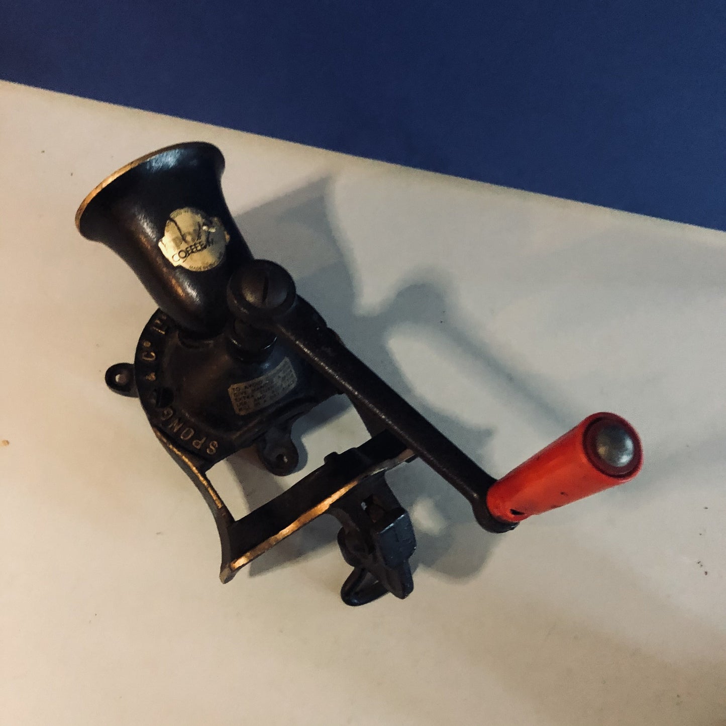 Vintage Spong Manual Coffee Grinder