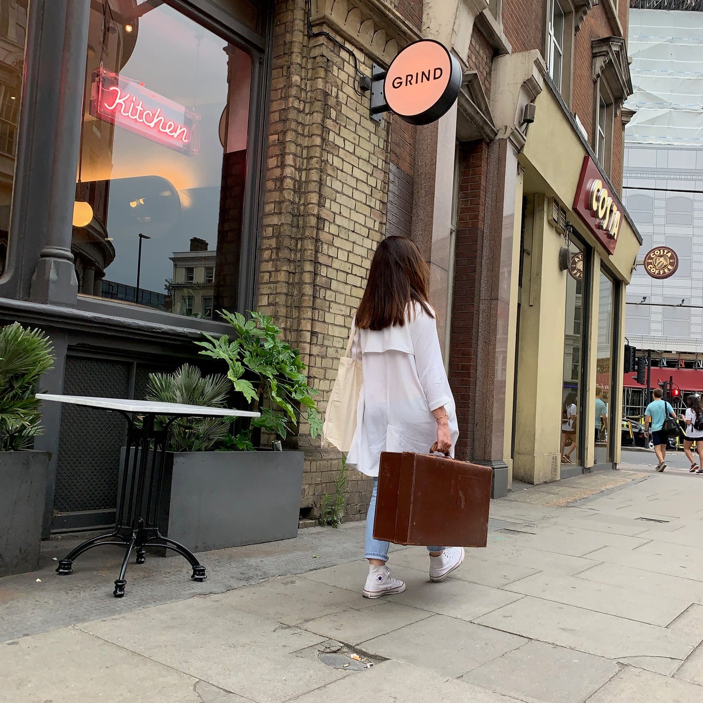 The Goth Kelly - Vintage Suitcase with Monogram A I