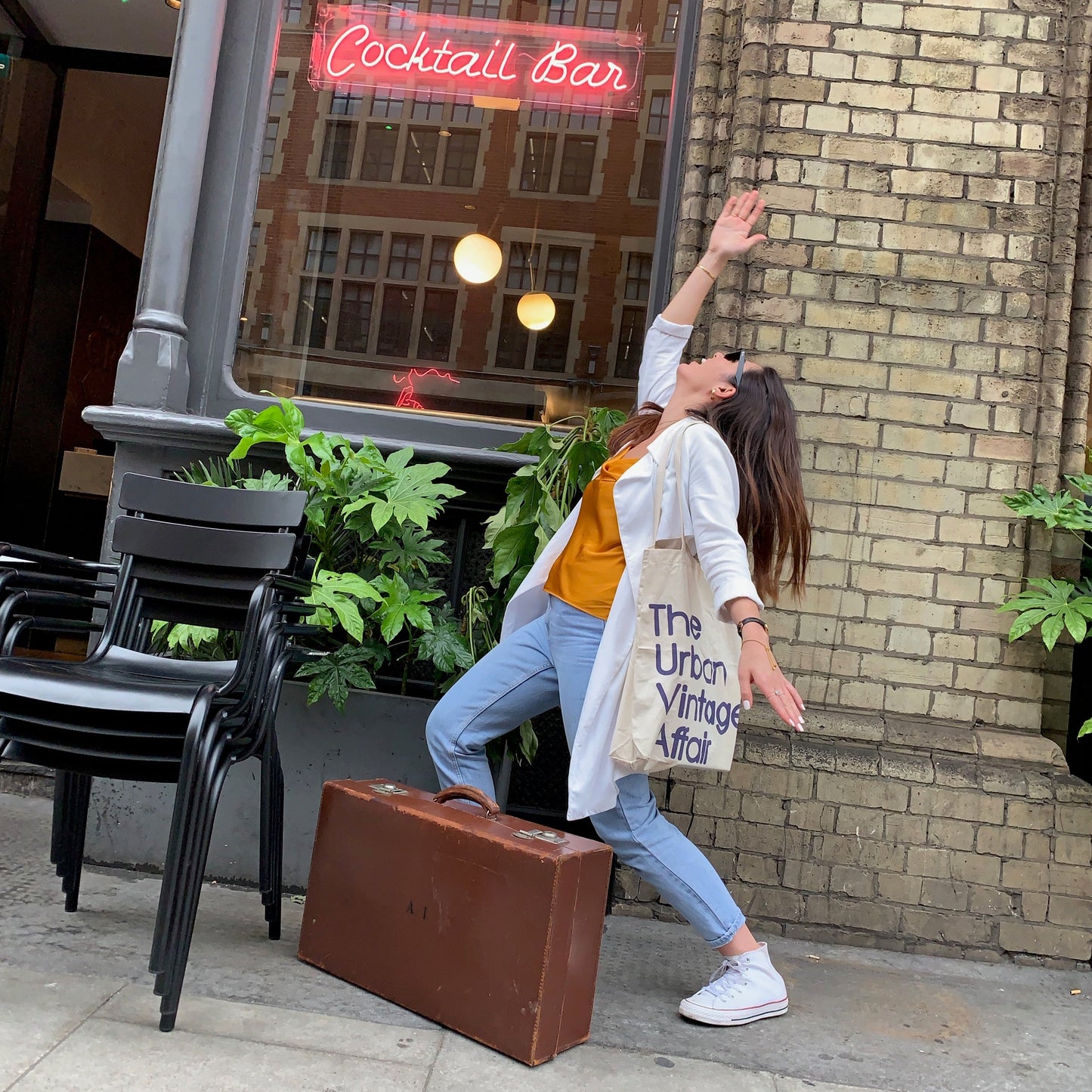 The Goth Kelly - Vintage Suitcase with Monogram A I