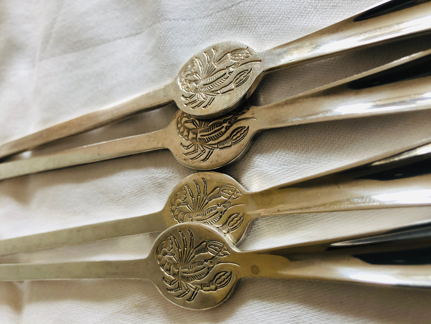 The Headhunter Ashley - Vintage Silver Plate Lobster Forks by Gero
