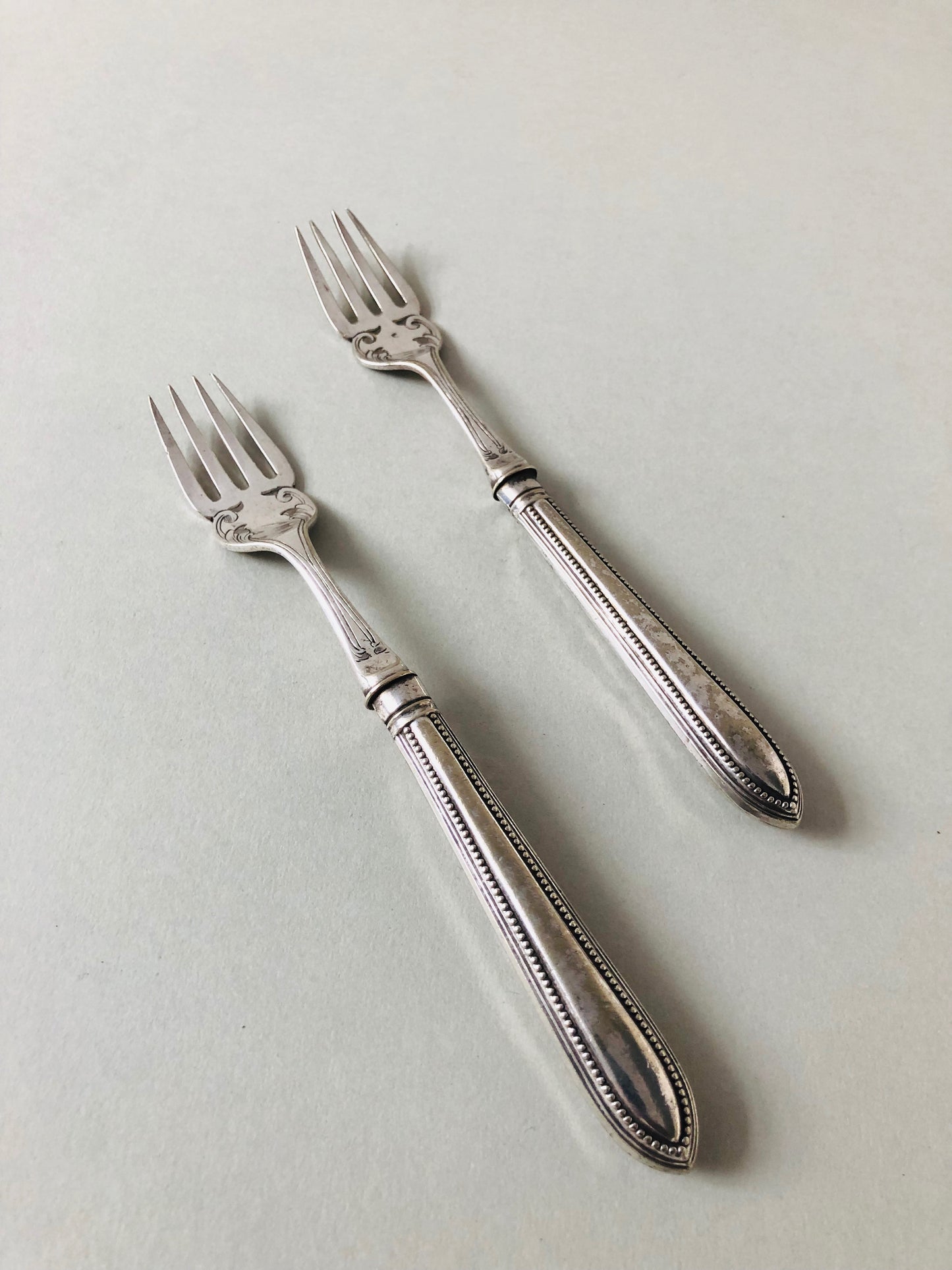 The Headhunter Rhoda - Pair Of Silver Plate Fish Dinner Forks