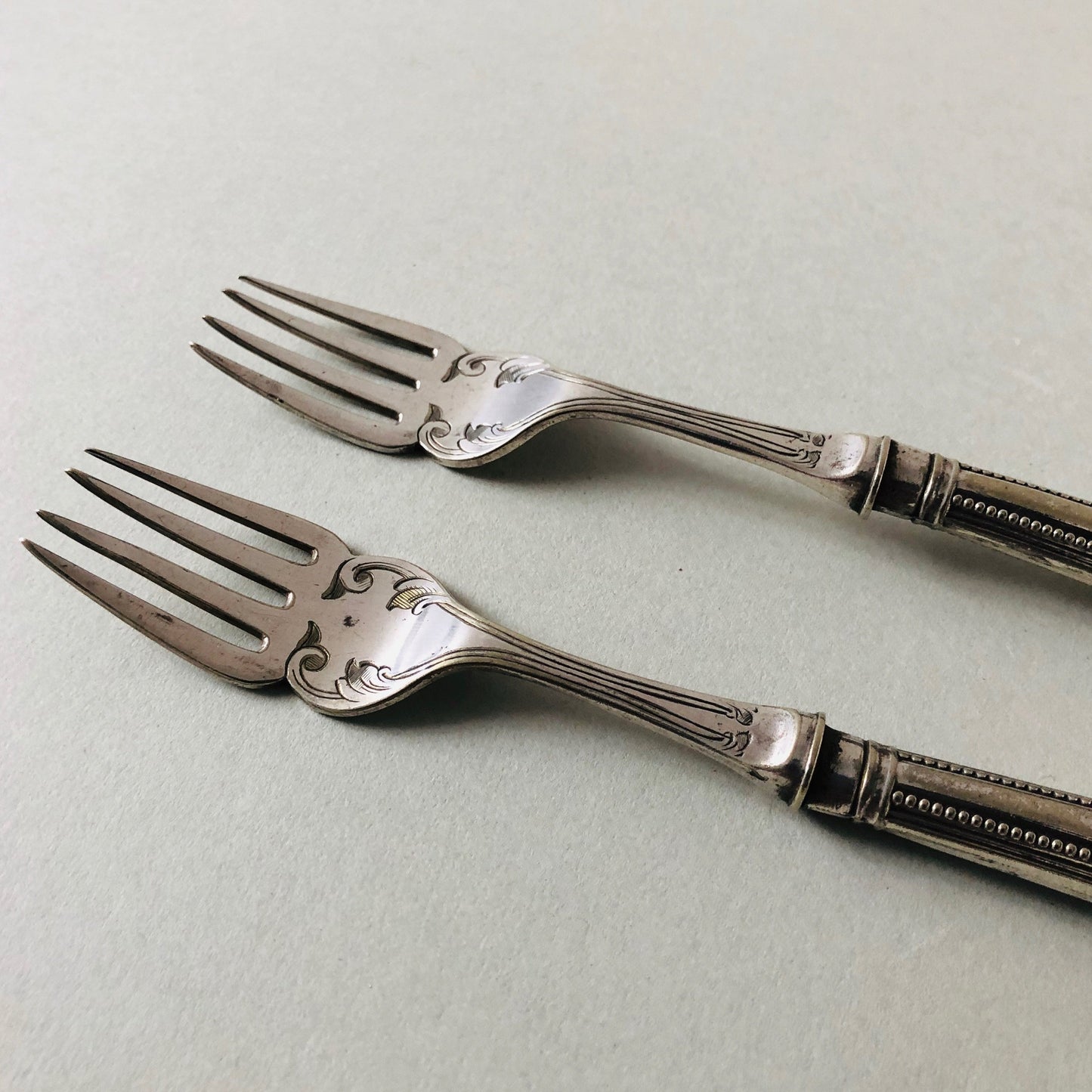 The Headhunter Rhoda - Pair Of Silver Plate Fish Dinner Forks