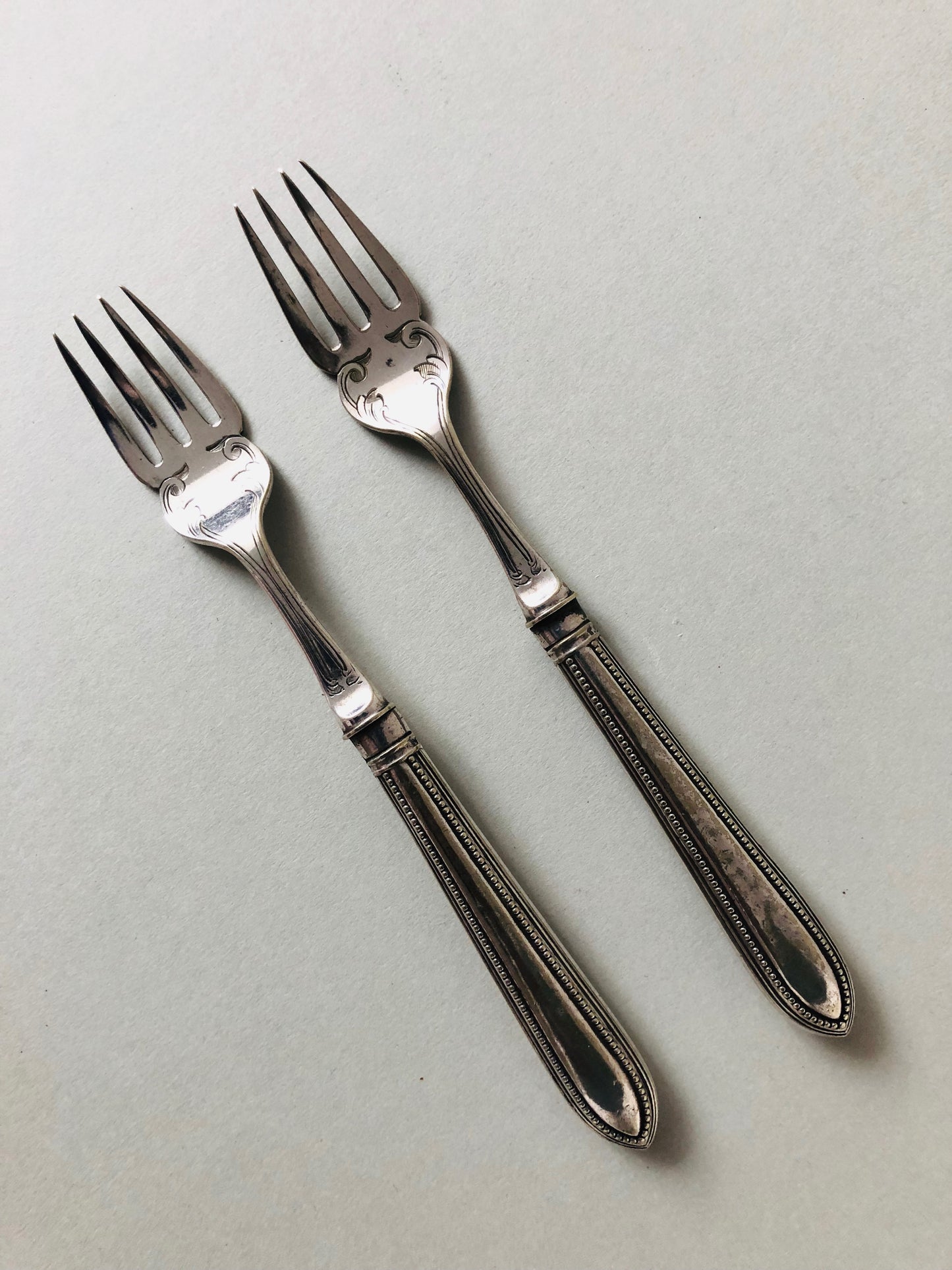 The Headhunter Rhoda - Pair Of Silver Plate Fish Dinner Forks