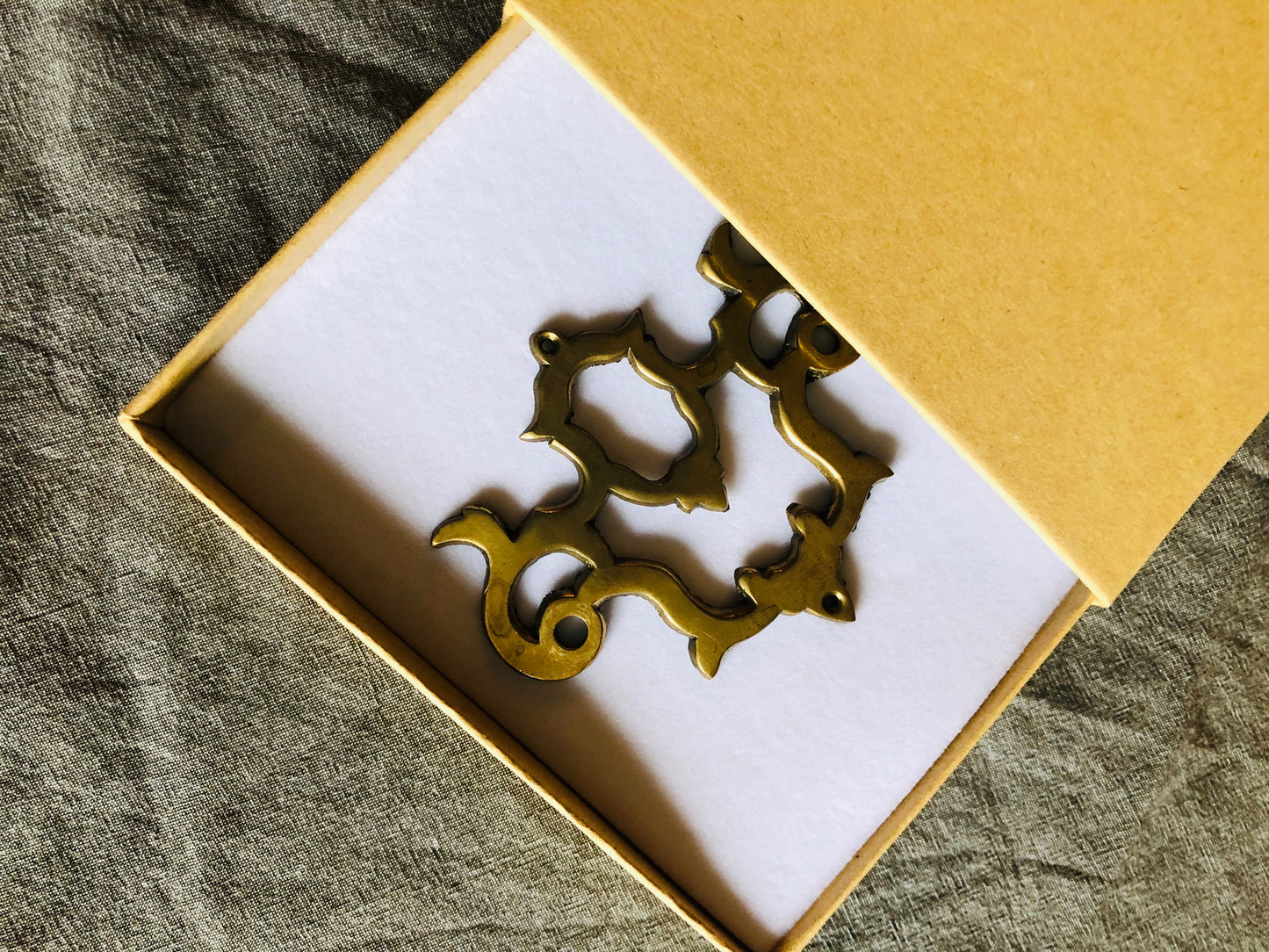 The Pimp Zane - Smooth Antique Brass Salvage Plate