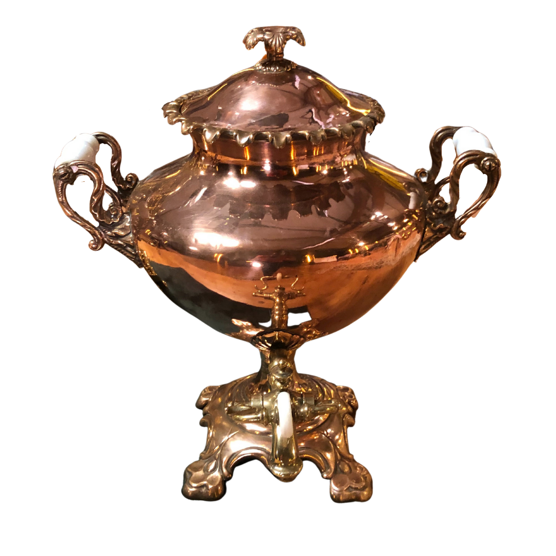Antique Copper Samovar | Functional Hot Water Urn