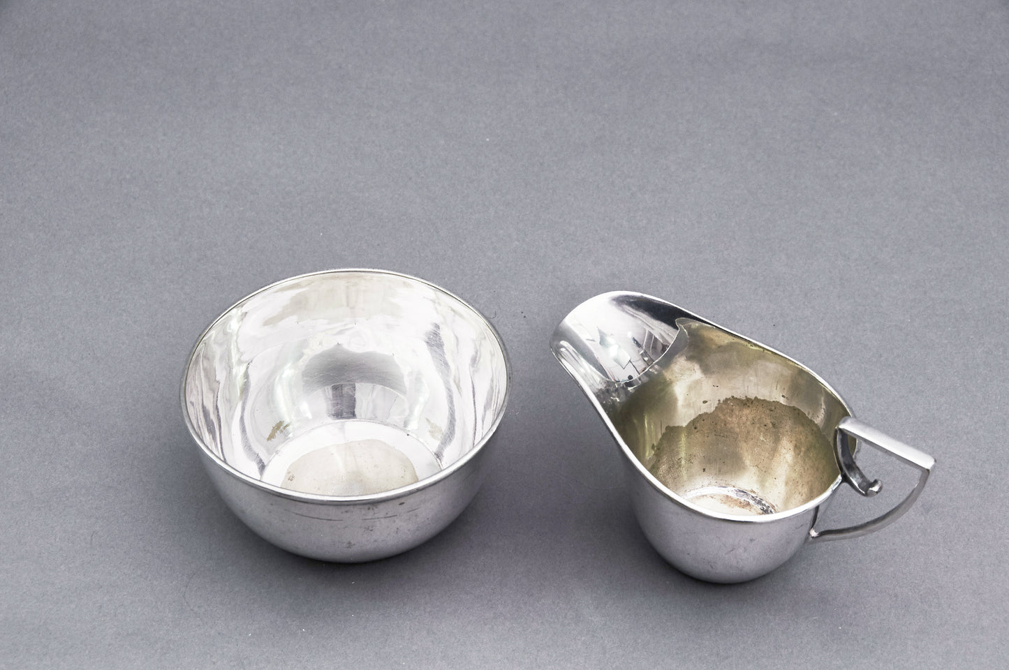 Master Julian - Silver Plate Sugar Bowl and Cream Jug