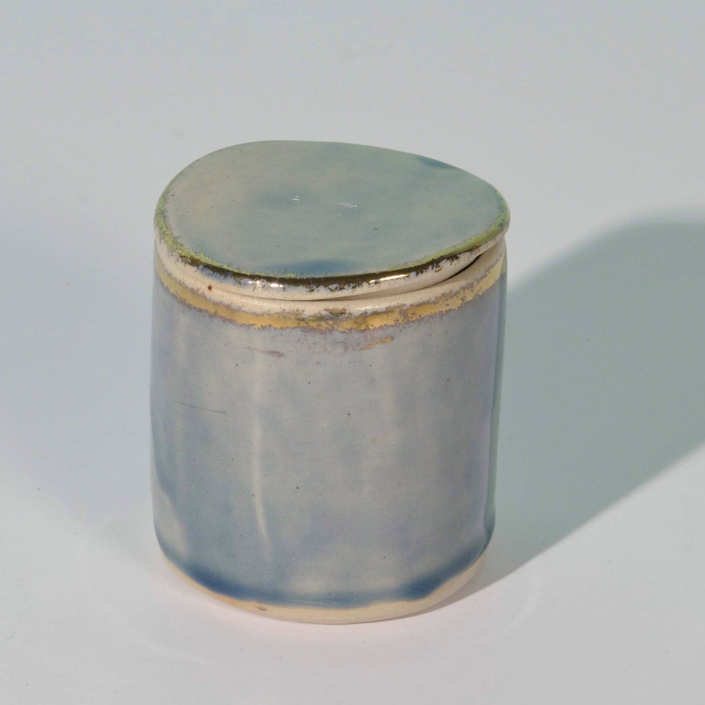 Ceramic Handmade Jar With Lid | Storage Pot, Stationary Pot, Plant Pot