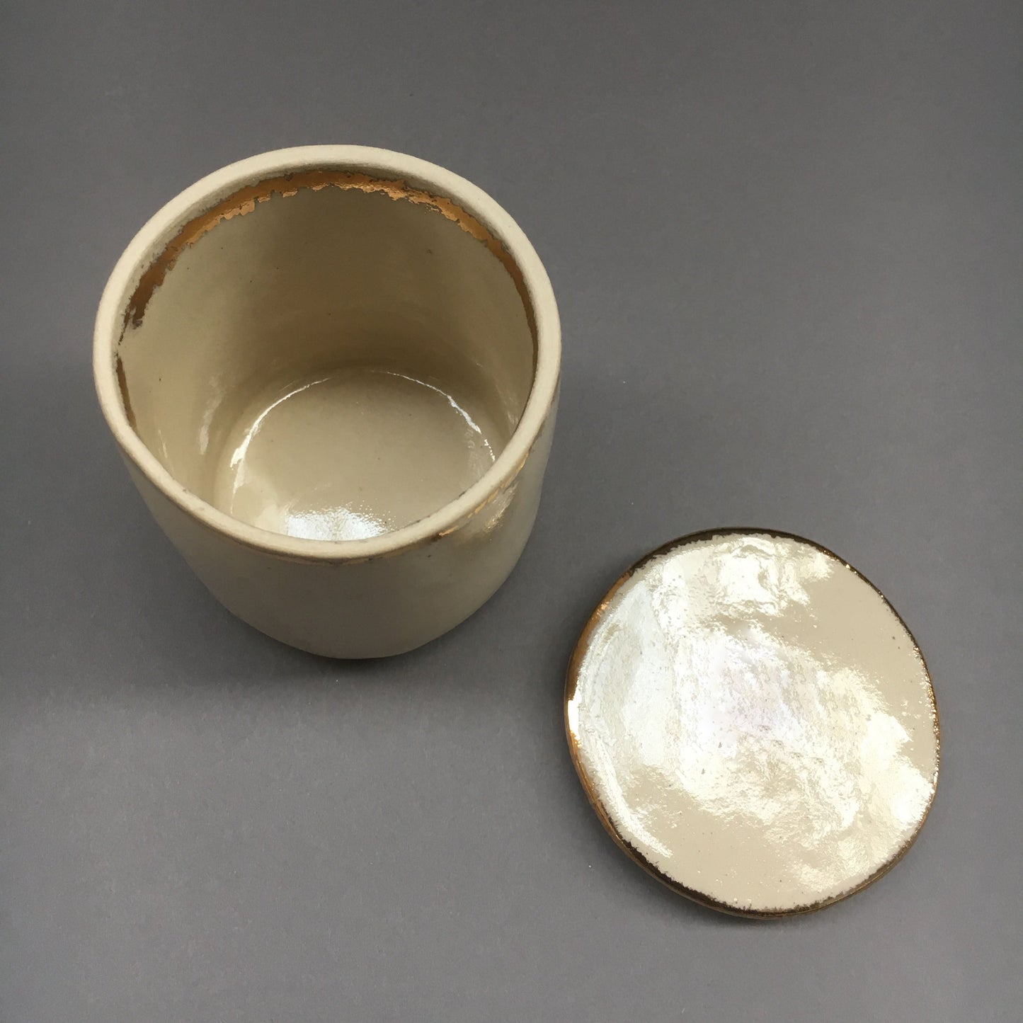 Ceramic Handmade Jar With Lid | Storage Pot, Stationary Pot, Plant Pot
