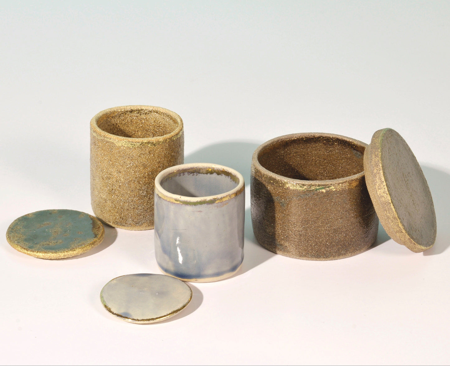 Ceramic Handmade Jar With Lid | Storage Pot, Stationary Pot, Plant Pot