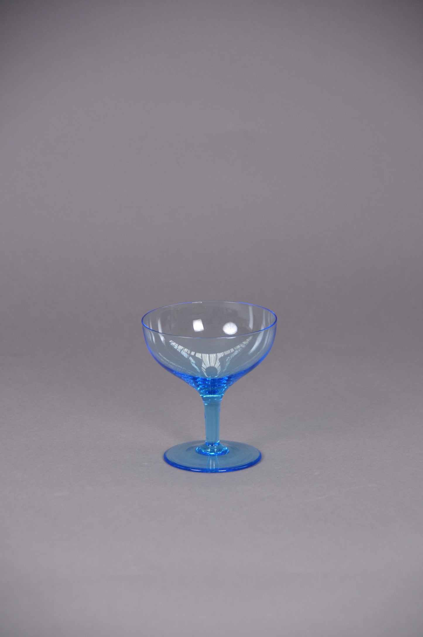 The Stripper Hayden - Pair Of Vintage Blue Champagne Saucers