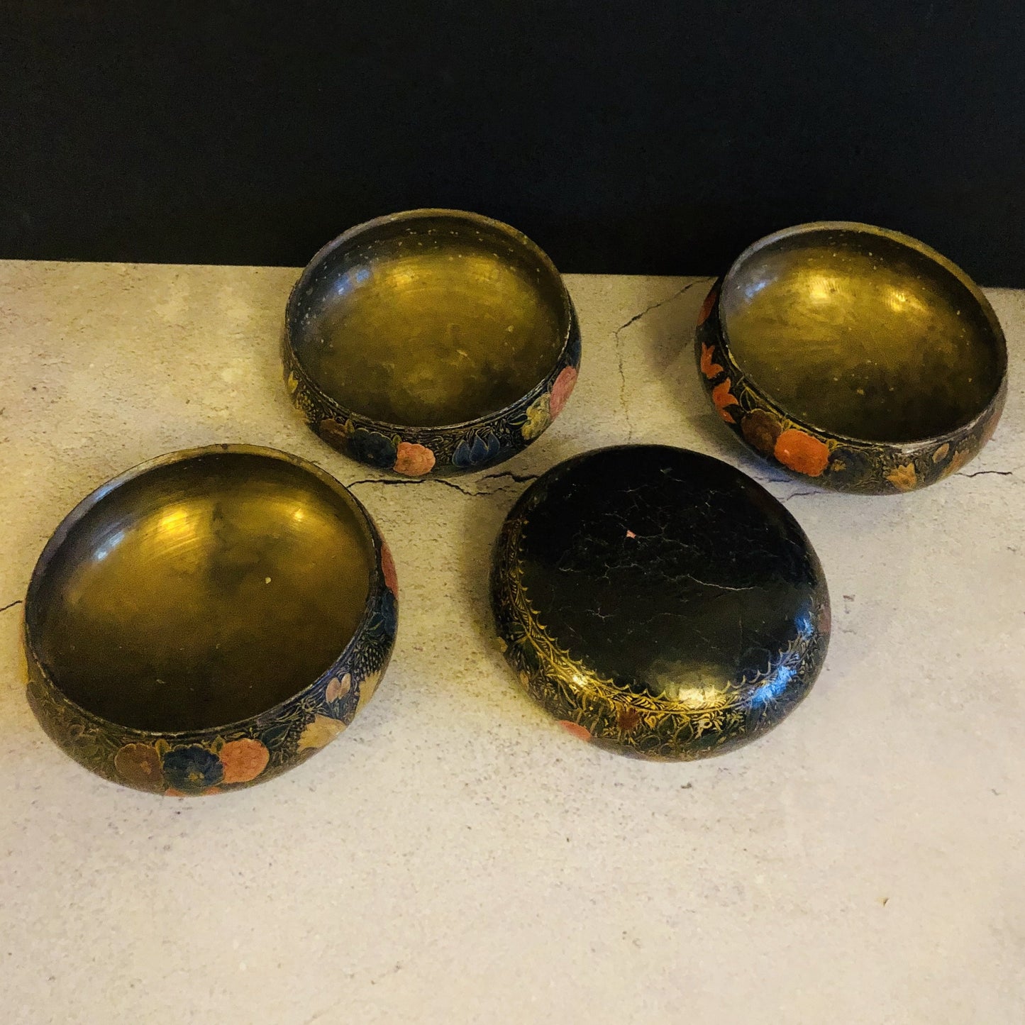 The Tattooist Kim- Antique Kashmir Papier Mache Bowl
