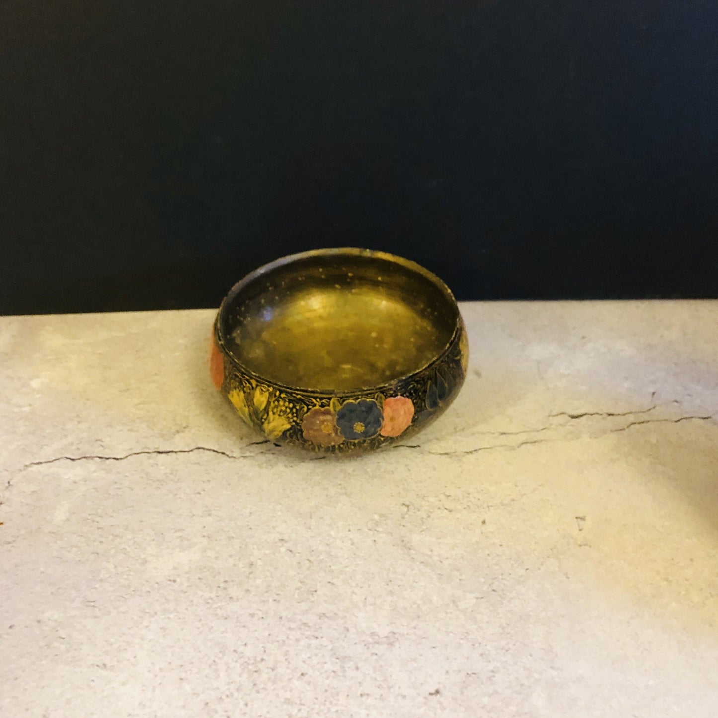 The Tattooist Kim- Antique Kashmir Papier Mache Bowl