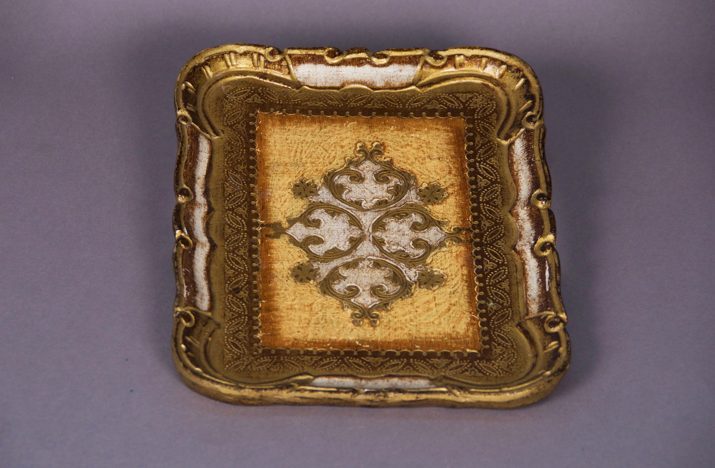The Tattooist Michael - Gold Small Rectangle Florentine Tray