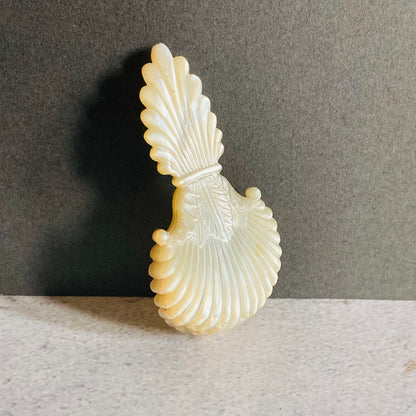 Antique Rare Mother Of Pearl 18th Century Caddy Spoon