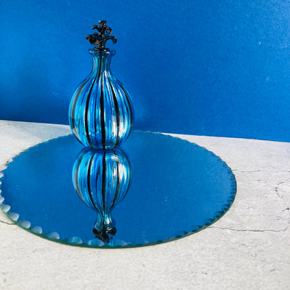 Venetian Glass Scent Bottle in Candy Cane Stripe