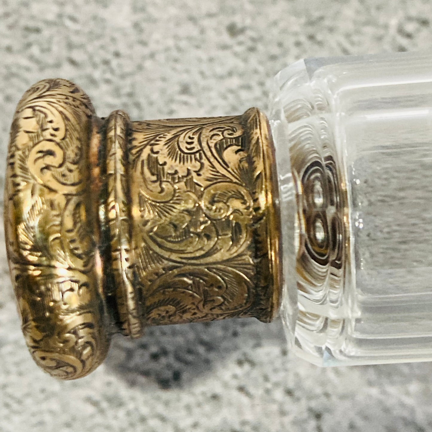 Unusual Antique Silver Gilt Double Ended Scent & Vinaigrette Bottle 