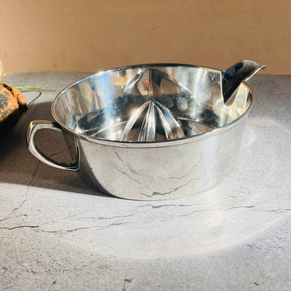 Rare Antique Silver Plate Extra Large Lemon Juicer Jug