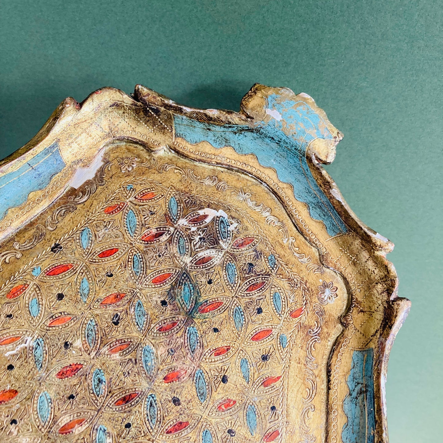  Antique Florentine Paper Mache Tray | The Urban Vintage Affair