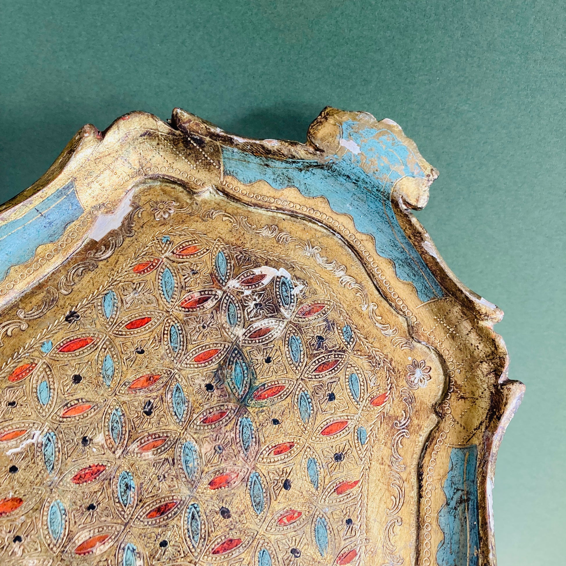  Antique Florentine Paper Mache Tray | The Urban Vintage Affair