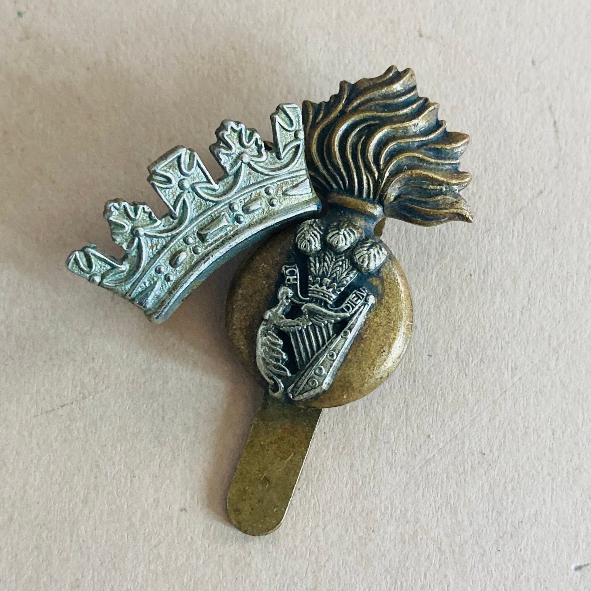 Vintage Military Badge For Royal Irish Fusiliers