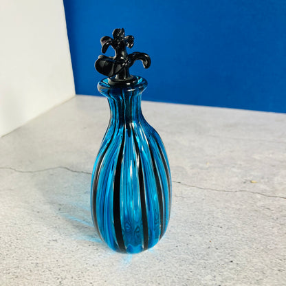 Venetian Glass Scent Bottle in Candy Cane Stripe