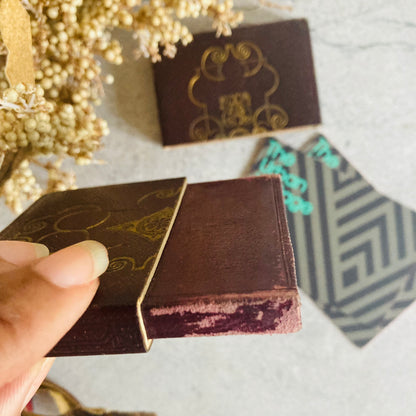 Vintage Leather Tooled Business Card Case