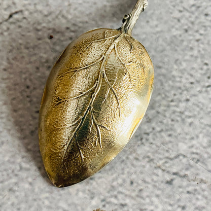Vintage French Coffee Spoon with Created Crown Design 
