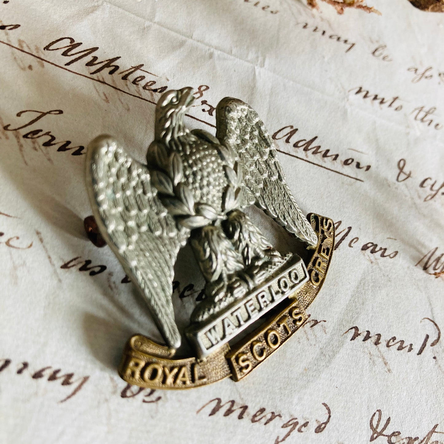 Vintage Military Badge For Royal Scott’s Greys